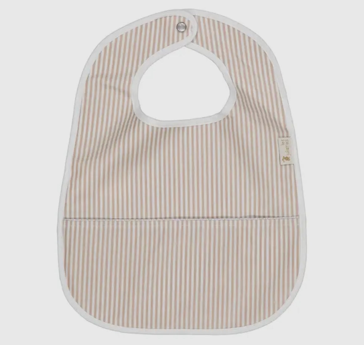 Bib Pocket Coated in Sand Stripes