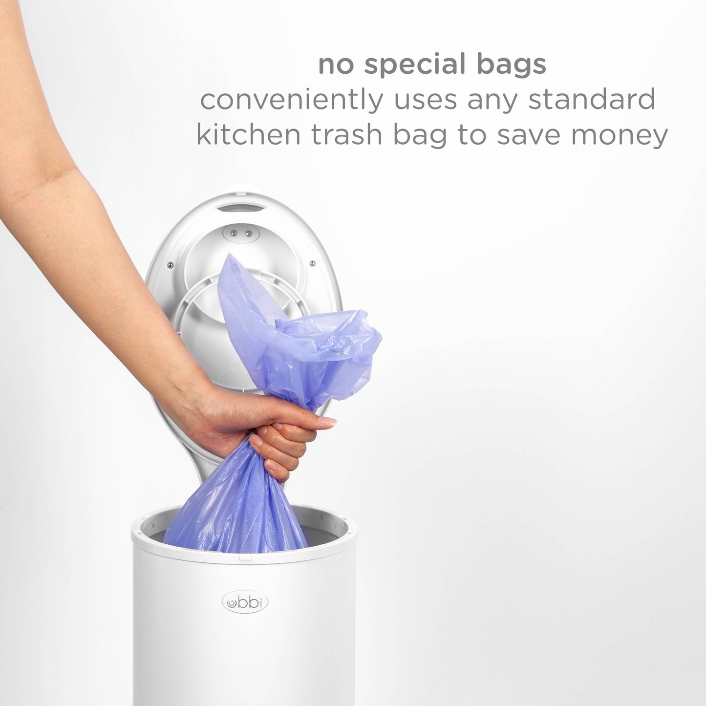 White Diaper Pail