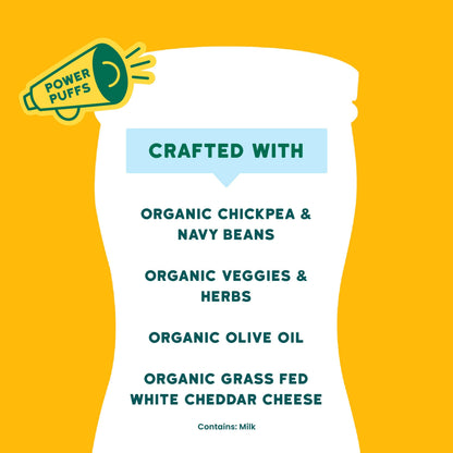 Cheddar & Cauliflower Spinach Organic Grain Free Puffs (6 Cans)