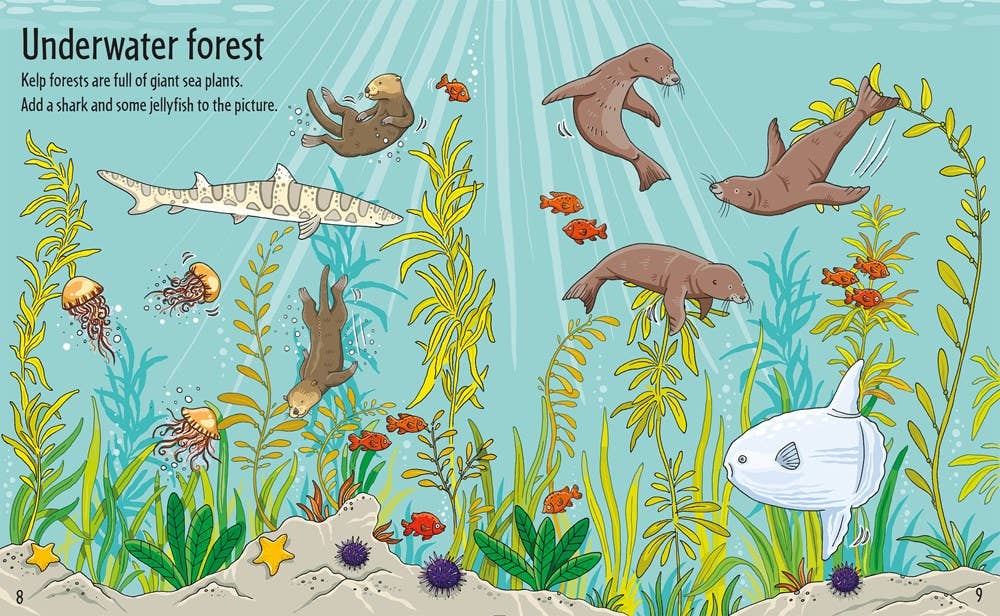 First Sticker Book Under The Sea : Usborne