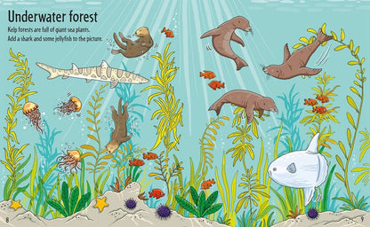 First Sticker Book Under The Sea : Usborne