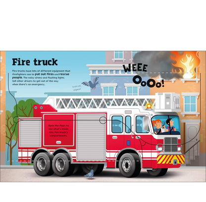 Great Big Trucks board book w/big flaps: Usborne