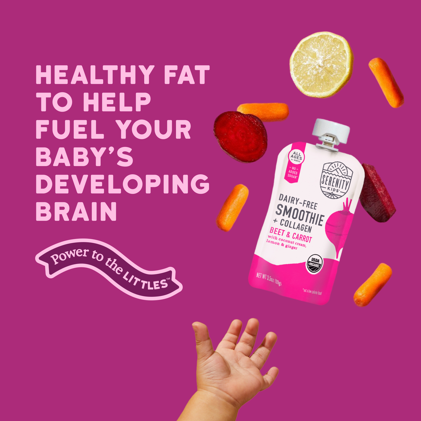 Beet & Carrot Smoothie with Grass Fed Collagen - (12 pouches)