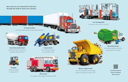 Great Big Trucks board book w/big flaps: Usborne