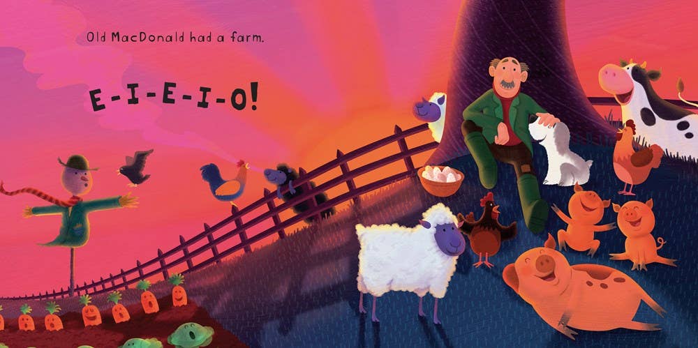 Old MacDonald Had a Farm board book : Usborne