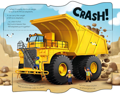 Great Big Trucks board book w/big flaps: Usborne