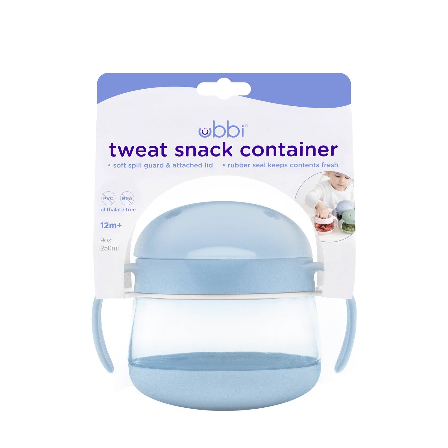 Cloudy Blue Tweat Snack Container