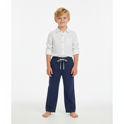 La Plage Boys Drawstring Pants Lapis Blue