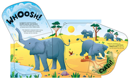 Great Big Animals board book with Big Flaps : Usborne