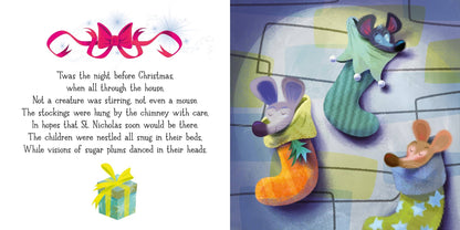 Twas the Night Before Christmas board book : Usborne