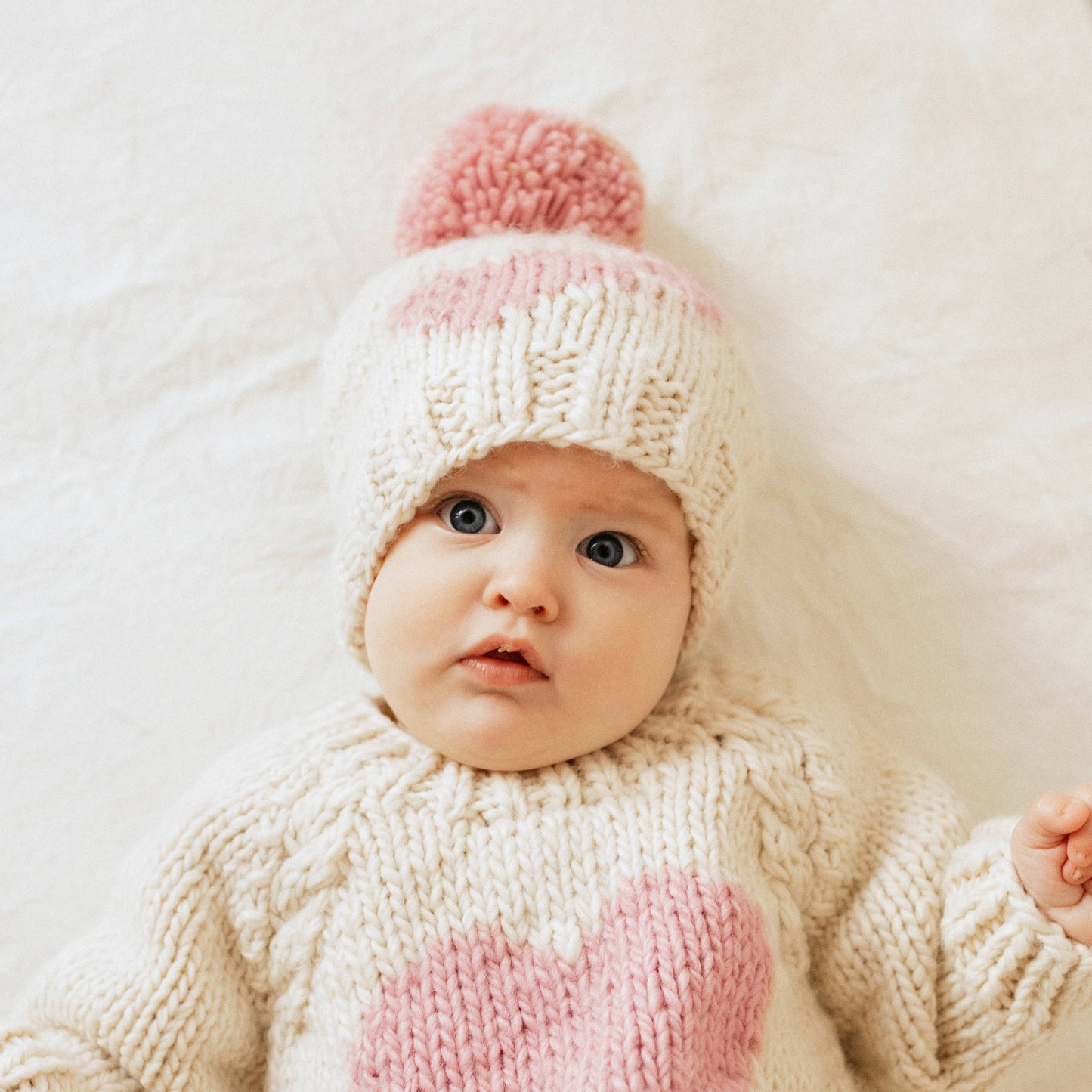 Sweetheart Knit Beanie Hat Rosy Baby & Kids