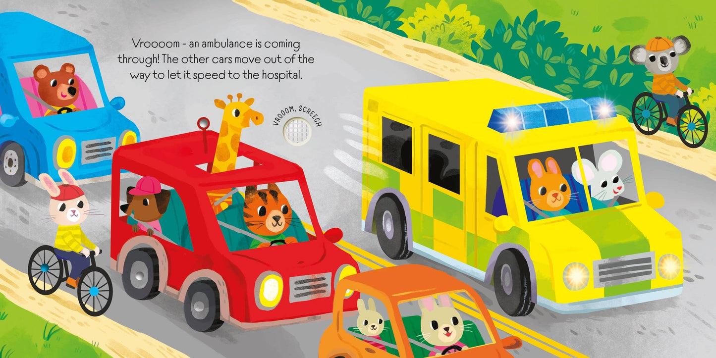 Lights and Sounds Emergency Vehicles sound book: Usborne