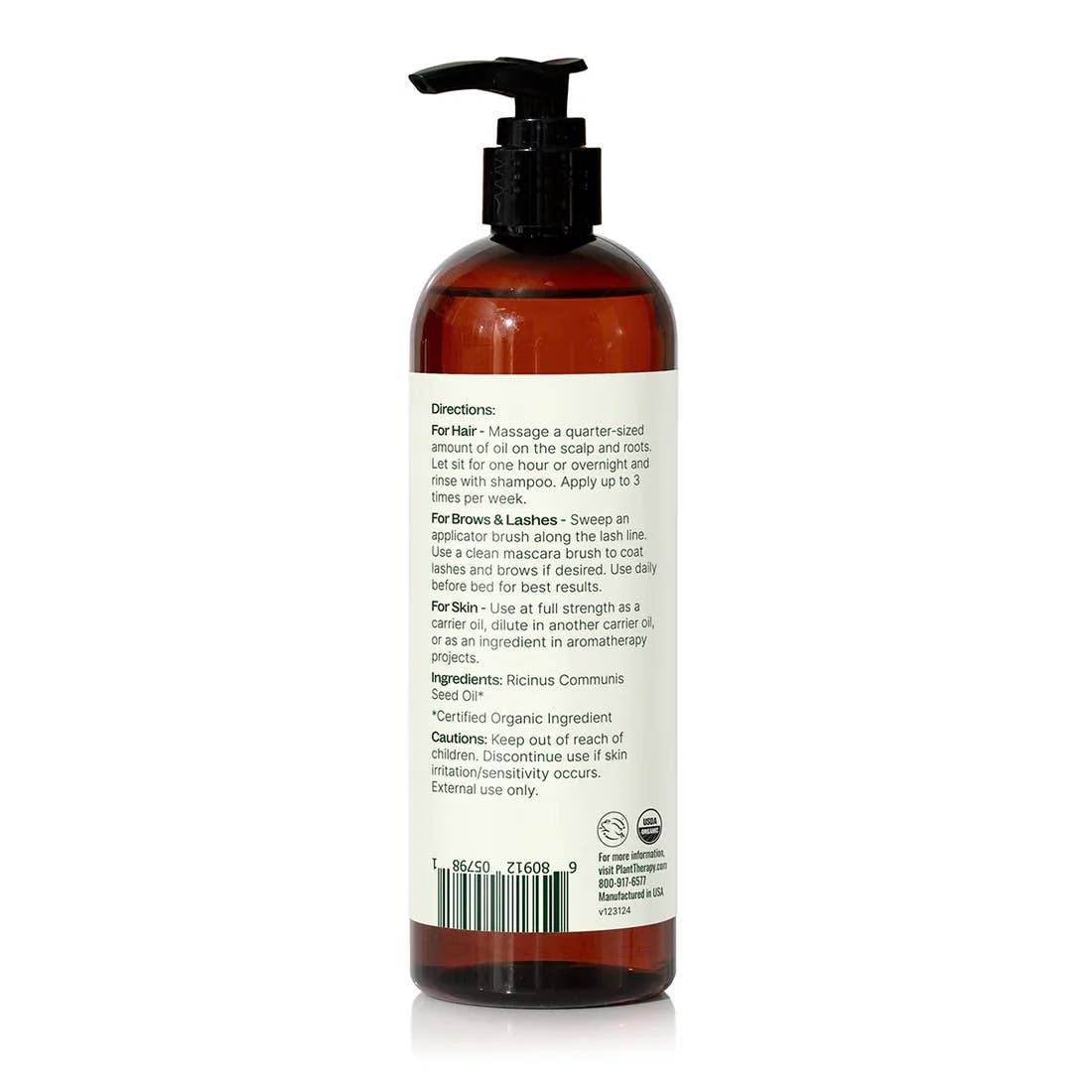 Organic Castor Oil 16 oz