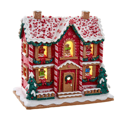Battery-Operated Light-up Musical Gingerbread House