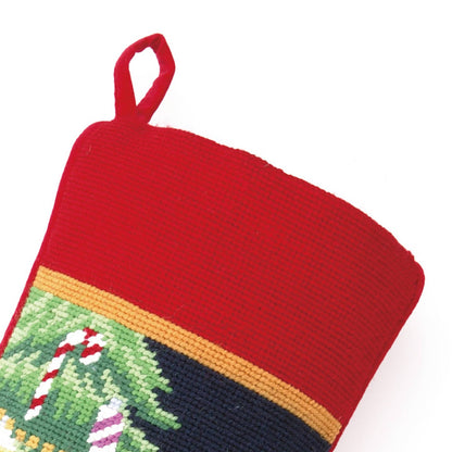 Toy Train Needlepoint Stocking