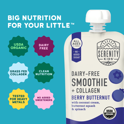 Berry Butternut Smoothie with Grass Fed Collagen (12 Pouches)