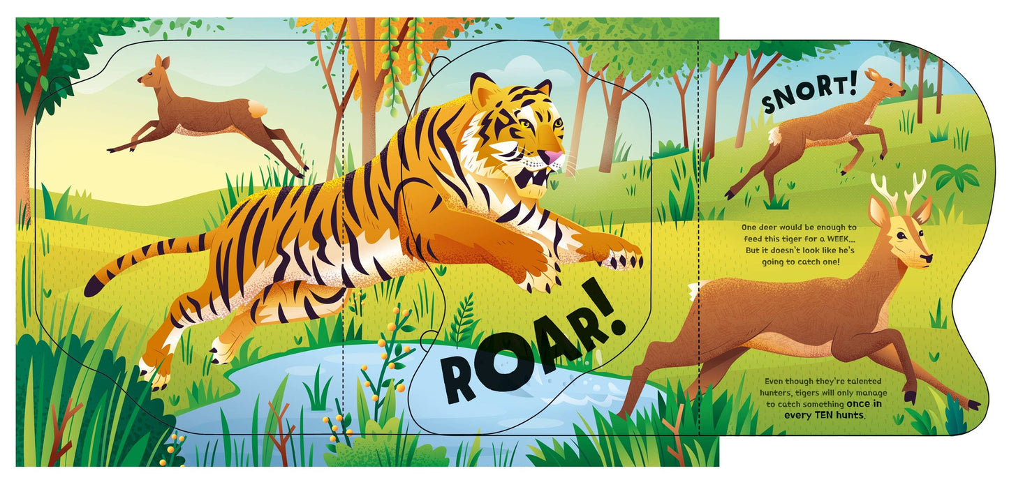Great Big Animals board book with Big Flaps : Usborne