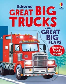 Great Big Trucks board book w/big flaps: Usborne