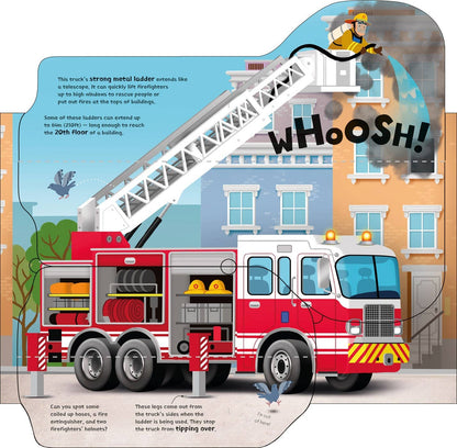 Great Big Trucks board book w/big flaps: Usborne
