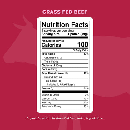 Grass Fed Beef (12 Pouches)